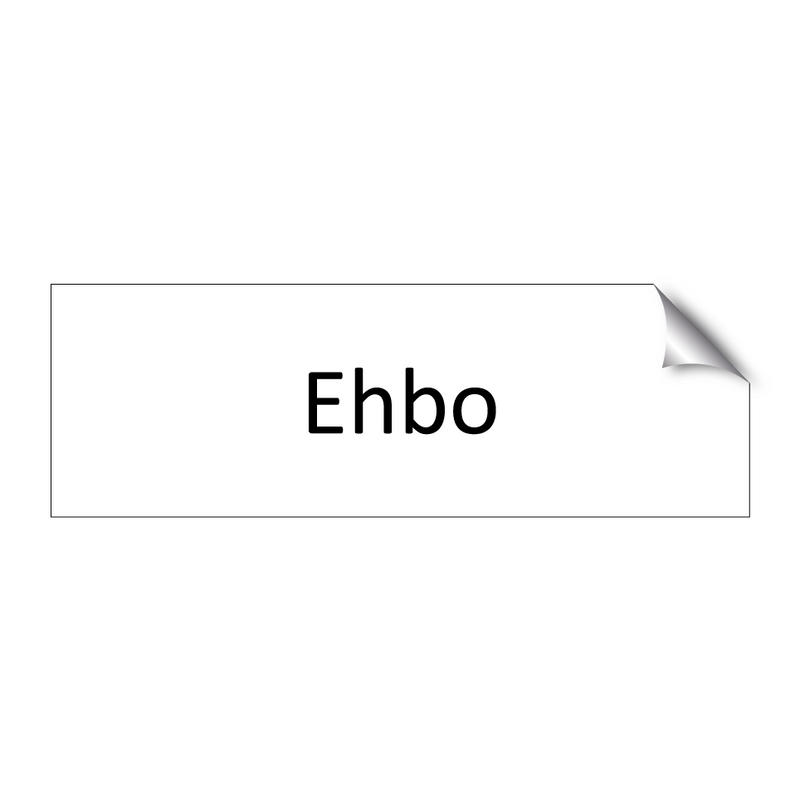 Ehbo & Ehbo & Ehbo