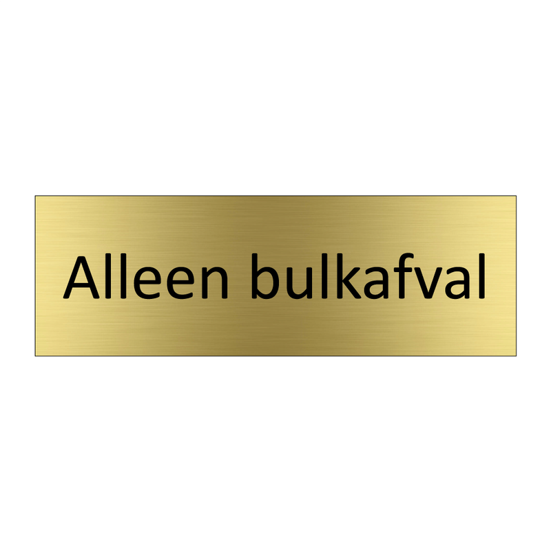 Alleen bulkafval & Alleen bulkafval & Alleen bulkafval & Alleen bulkafval & Alleen bulkafval