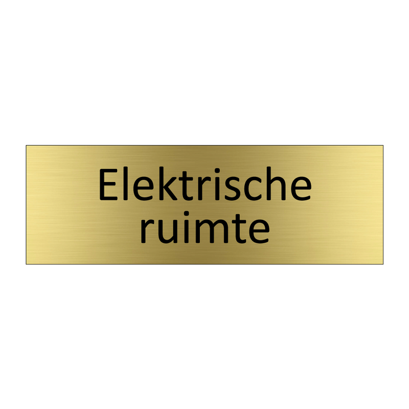 Elektrische ruimte & Elektrische ruimte & Elektrische ruimte & Elektrische ruimte