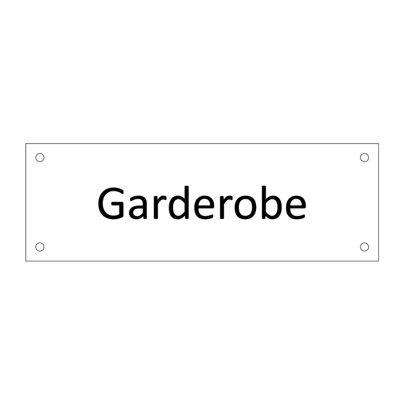 Garderobe & Garderobe & Garderobe