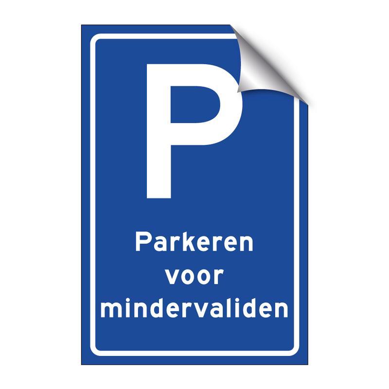 Parkeren voor mindervaliden & Parkeren voor mindervaliden & Parkeren voor mindervaliden