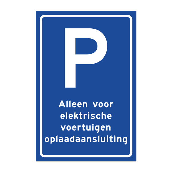 Alleen voor elektrische voertuigen oplaadaansluiting