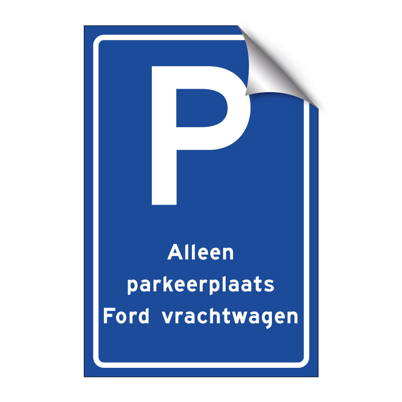 Alleen parkeerplaats Ford vrachtwagen & Alleen parkeerplaats Ford vrachtwagen