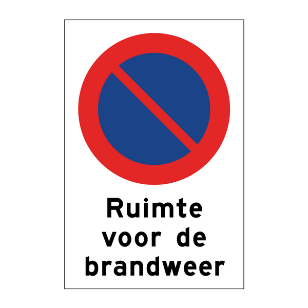 Ruimte voor de brandweer & Ruimte voor de brandweer & Ruimte voor de brandweer