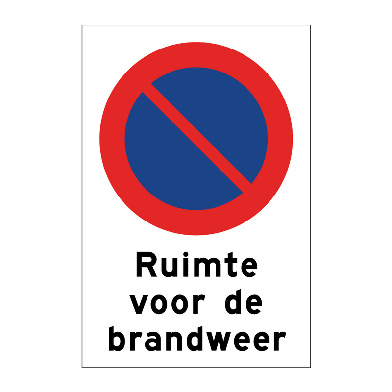 Ruimte voor de brandweer & Ruimte voor de brandweer & Ruimte voor de brandweer