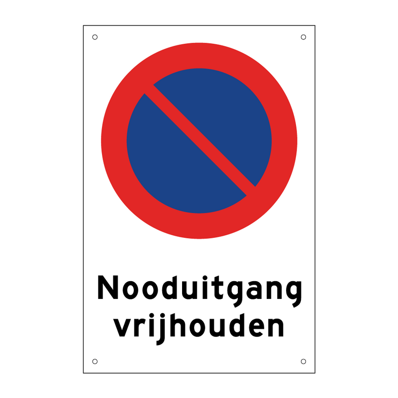 Nooduitgang vrijhouden & Nooduitgang vrijhouden & Nooduitgang vrijhouden & Nooduitgang vrijhouden