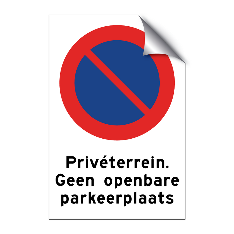 Privéterrein. Geen openbare parkeerplaats & Privéterrein. Geen openbare parkeerplaats