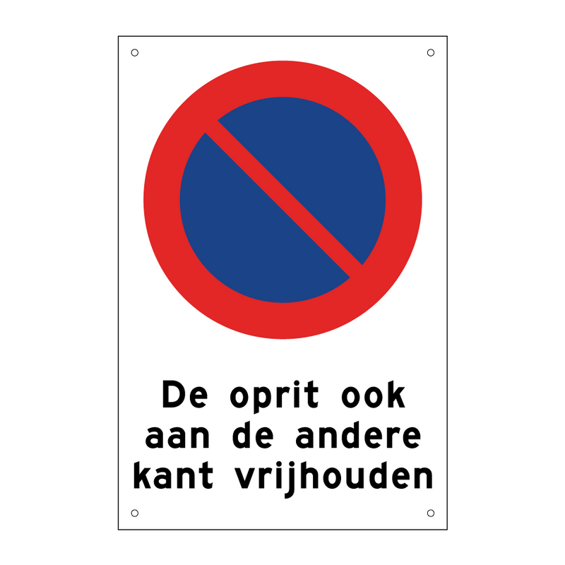 De oprit ook aan de andere kant vrijhouden & De oprit ook aan de andere kant vrijhouden