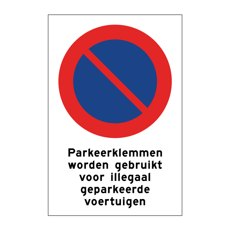 Parkeerklemmen worden gebruikt voor illegaal geparkeerde voertuigen