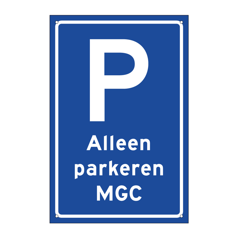 Alleen parkeren MGC & Alleen parkeren MGC & Alleen parkeren MGC & Alleen parkeren MGC